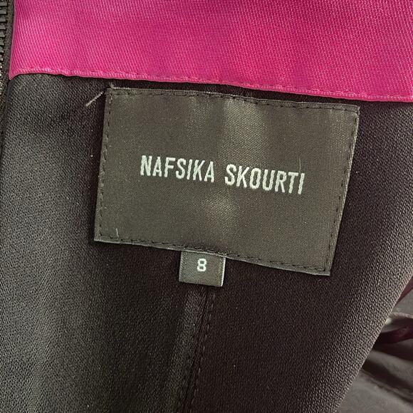 Nafsika Skourti Opera Puff Sleeve Off the Shoulder Mini Dress Size 4 - Picture 9 of 10